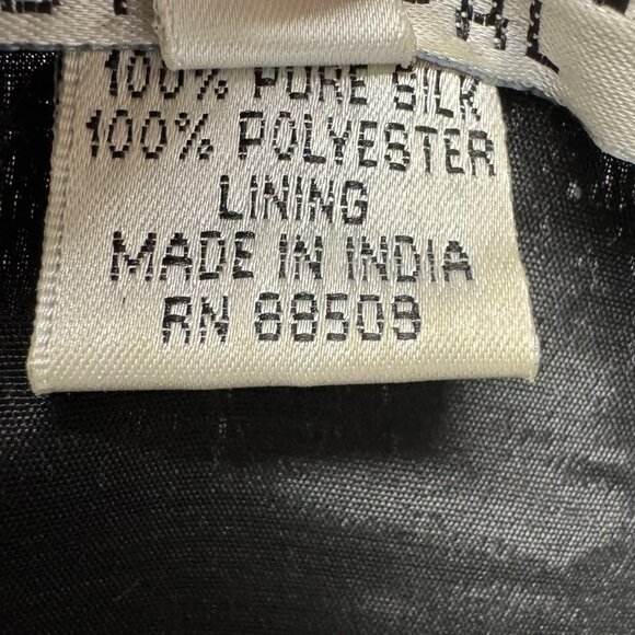 Vintage Black Silk Evening Jacket Heavily Beaded Sequin Formal Event - Picture 9 of 9